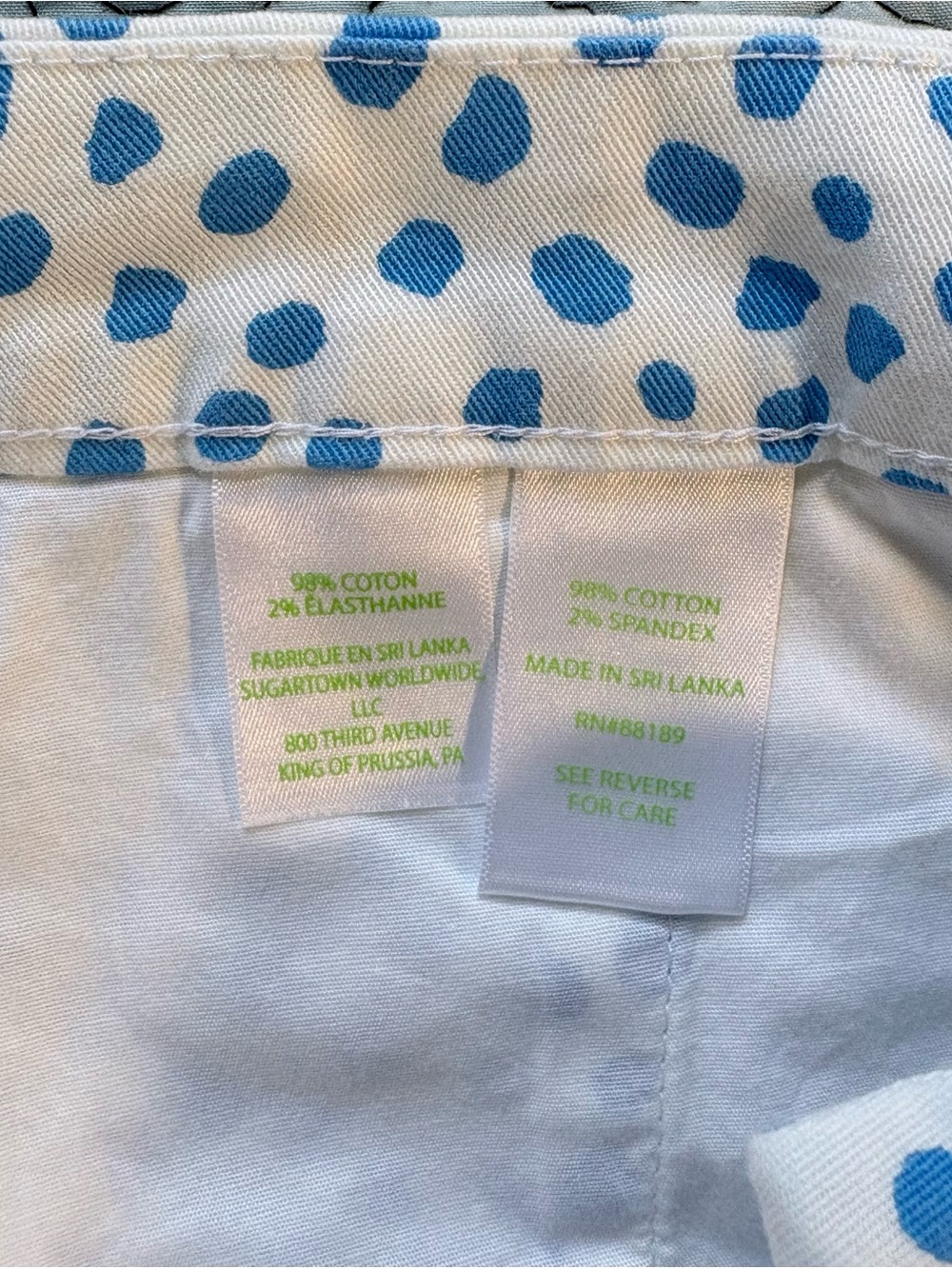 NWT Lilly Pulitzer Buttercup Stretch Shorts Zanzibar Blue Inverse Scalloped~4🧡 - Picture 9 of 11